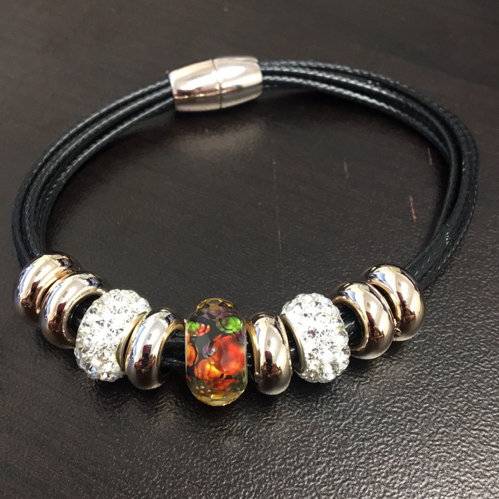 Rope bracelet with beautiful beads